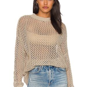 Beach Riot Hilary Sweater Tan Small